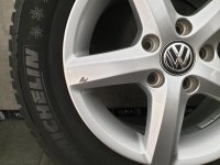 VW Golf 7 5G Variant Sportsvan Aspen Alloy Rims Winter Tyres 195/65 R 15 Michelin 2014 6J ET43 5G0071495 5x112 KBA 48590