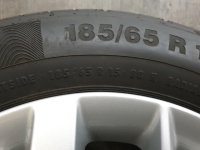 1x Nissan Note E12 Alloy Rim Summer Tyres 185/65 R 15 TPMS Continental 2014 5,6mm 5,5J ET40 SA303VU1A 4x100