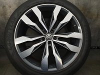 VW Touareg 3 3Q CR7 Suzuka Alufelgen Sommerreifen 285/40 R 21 RDKS Goodyear 2018 6,2-6mm 9,5J ET31 5x112 760601025L GRAPHITE