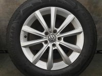VW Tiguan 2 5NA Merano Alloy Rims Winter Tyres 215/65 R 17 Goodyear 2019 2021 6,5J ET38 5NA071497A