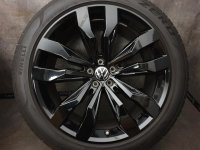 VW Touareg 3 3Q CR7 Suzuka Alufelgen Sommerreifen 285/40 R 21 RDKS Pirelli 2019 6,2-5,8mm 9,5J ET31 760601025D 5x112 SCHWARZ