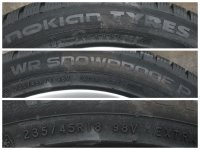 Skoda Superb 3 3V Modus Alloy Rims Winter Tyres 235/45 R 18 TPMS NEW 2021 Nokian 8J ET44 Silber 3V0601025J