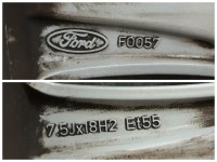 Original Ford Edge 2 Alufelgen Winterreifen 235/60 R 18 RDKS Bridgestone 2017 6,4-5,8mm 7,5J ET55 EM2C-D1A 5x108