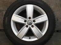 Original VW Touran 2 5TA Corvara Alufelgen Winterreifen 205/60 R 16 Seal Pirelli 2016 7,4-6,3mm 6,5J 5TA071496 KBA 50413 ET48 5x112