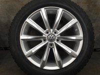 VW Passat B8 3G Variant London Alloy Rims Winter Tyres 215/55 R 17 TPMS NEW 2021 Falken 7J ET40 3G0601025D 5x112