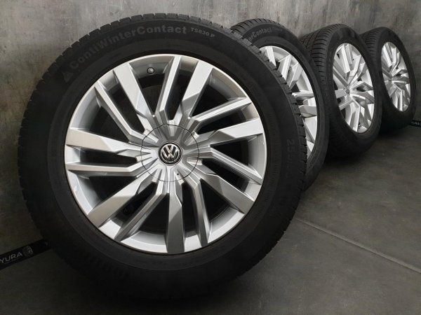 VW Touareg 3 3Q CR Osorno Alloy Rims Winter Tyres 255/55 R 19 TPMS 99% Continental 2018 8J ET28 760601025E 5x112
